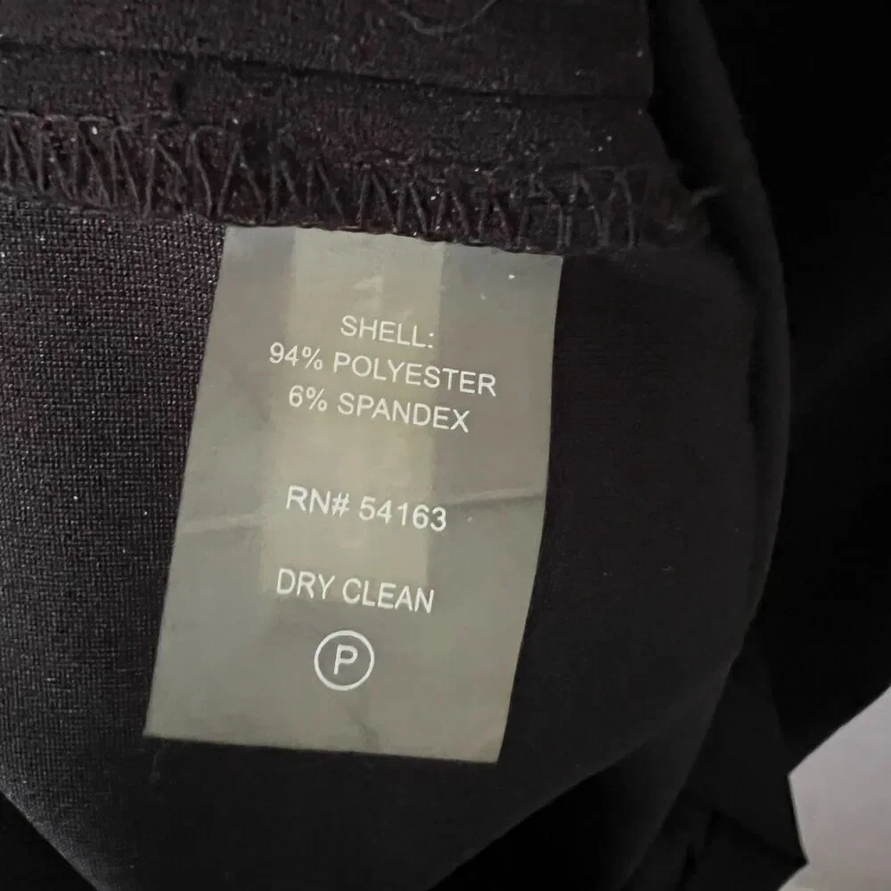 Calvin‎ Klein Black Bell Sleeve Sheath Dress Workwear Career Minimalist Size 2 - Picture 7 of 10